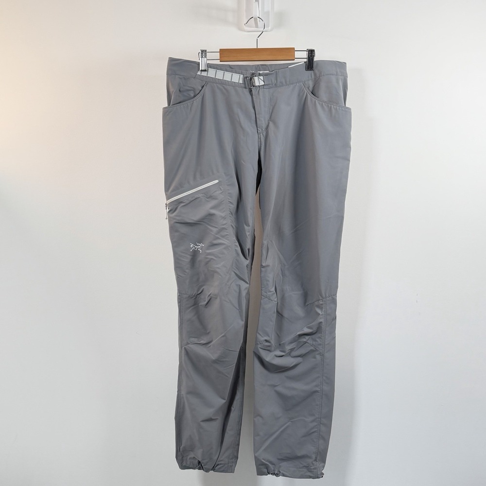 Arc'teryx Psiphon SL Pants Womens 10 Grey Nylon Stretch Lightweight Hike Outdoor
